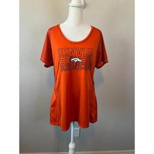 NFL Team Apparel TX3 Cool Denver Broncos Shirt Orange Size XL